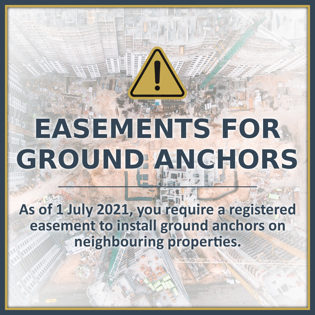 Plan for Obtaining Easements for Ground Anchors